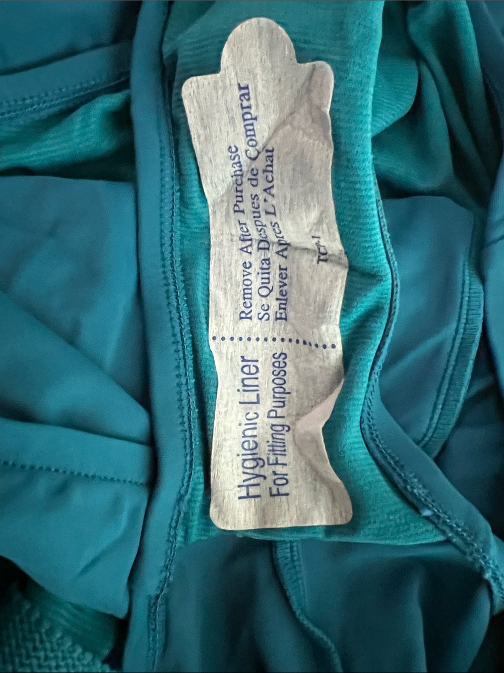 Aqua Green Teal Double-Strap Ruched Swimsuit - Picture 4 of 4
